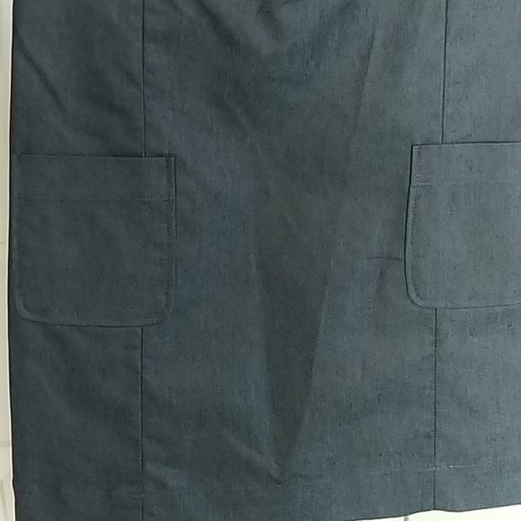 Isaac Mizrahi Shirt Dress Denim Look Navy 4 - Picture 4 of 10